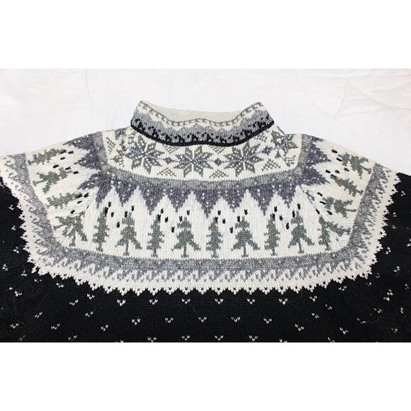 Vintage Eddie Bauer Fair Isle Ski Sweater, Holiday, Cowichan - Med - Hong Kong - Picture 2 of 8